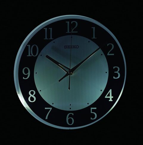 Seiko Hi/Lo Luminous Wall Clock, Brown and Black in Kuwait