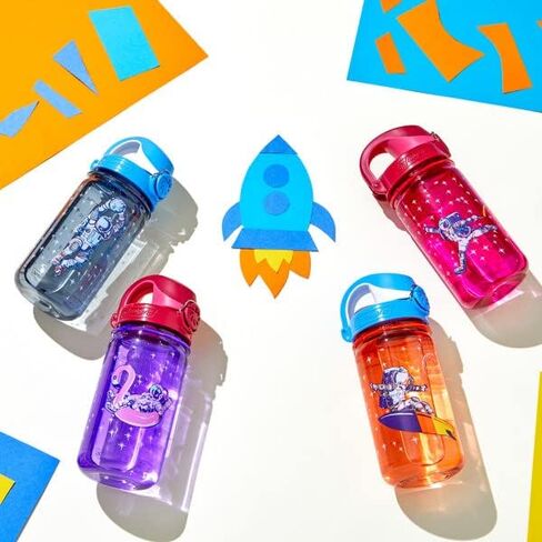 زجاجة مياه Nalgene Sustain Tritan خالية من مادة BPA للأطفال مصنوعة من مواد مشتقة من 50% من النفايات البلاستيكية، مانعة للتسرب، متينة، خالية من BPA، صديقة للحلقة، قابلة لإعادة الاستخدام، 12 أونصة in Saudi Arabia