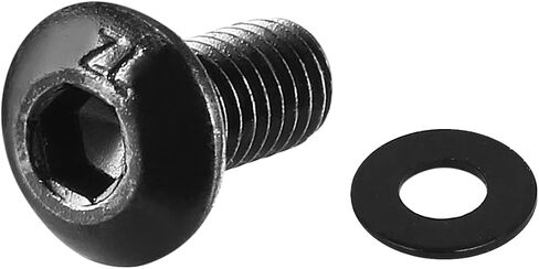 Uxcell M3x7mmx0.5mm غسالات مسطحة جوانات الفواصل 300 قطعة، M3x6mm الموضوع 10.9 سبائك الصلب زر رئيس عرافة المقبس غطاء برغي الترباس 100 قطعة in Saudi Arabia