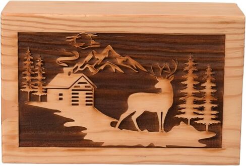 Handmade Wooden Cremation Urn Box For Human Ashes /Pet Ashes /Burial Urn Box Rosewood,Pinewood,Beechwood Urn Box (Rosewood, X-Large (350 Cu/In)) in Saudi Arabia