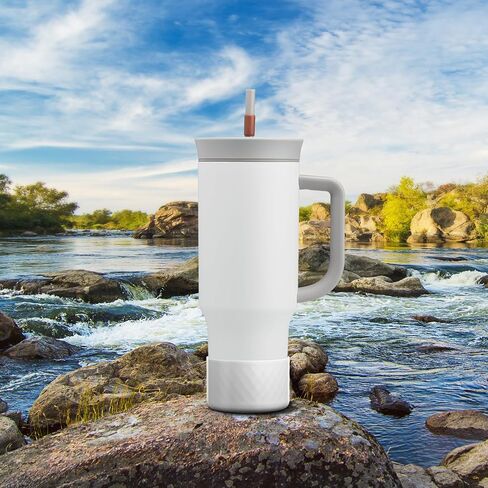 Silicone Boot for Owala 40 oz Tumbler with Handle, Anti-Slip Protective Sleeve for Stainless Steel Triple Layer Insulated Travel Tumbler Accessories in Saudi Arabia