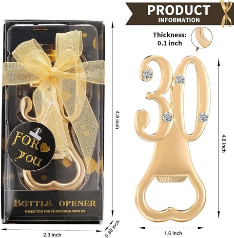 12 Pack 70th Birthday Bottle Opener for 70th Birthday Party Favors 70 Wedding Anniversaries Souvenirs Favors Gifts Decorations (12, 70th) in Saudi Arabia