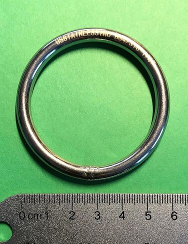 الولايات المتحدة الفولاذ المقاوم للصدأ 316 حلقة مستديرة ملحومة 6 مم × 50 مم معرف (1/4 "× 2") البحرية الصف in Saudi Arabia