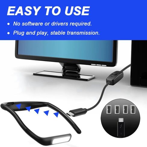 كابل تمديد USB DKARDU مع زر تشغيل/إيقاف، كابل شحن USB ذكر إلى USB أنثى يوفر البيانات والطاقة للكمبيوتر الشخصي والتلفزيون والسيارة ومروحة USB وشرائط LED وما إلى ذلك (عبوتان) in Saudi Arabia