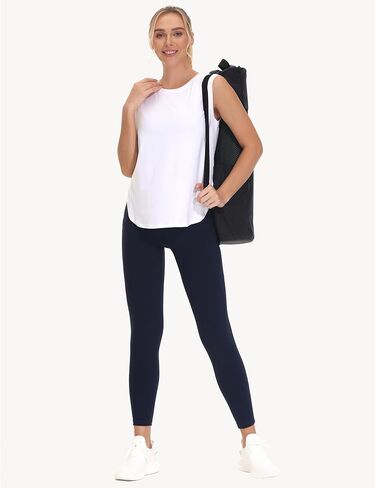 THE GYM PEOPLE Women's Cross Waist Workout Leggings Tummy Control High Waisted Athletic Yoga Pants with Pockets in Kuwait