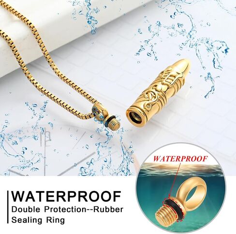 XSMZB Bullet Urn Necklace for Ashes of Loved One - Musical Note Bullet Cremation Jewelry Funeral Ashes Keepsake Pendant Urn Jewelry in Kuwait