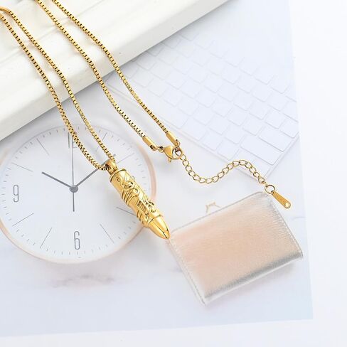 XSMZB Bullet Urn Necklace for Ashes of Loved One - Musical Note Bullet Cremation Jewelry Funeral Ashes Keepsake Pendant Urn Jewelry in Kuwait