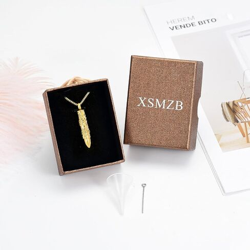 XSMZB Bullet Urn Necklace for Ashes of Loved One - Musical Note Bullet Cremation Jewelry Funeral Ashes Keepsake Pendant Urn Jewelry in Kuwait