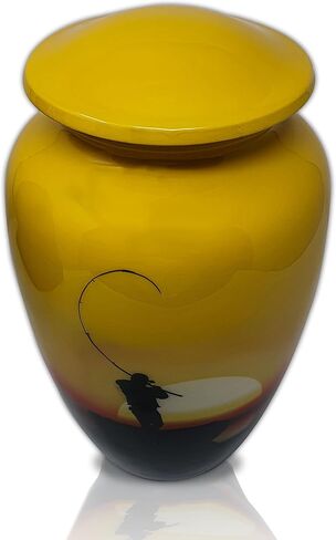 Urn Fishing Cremation Urn, Ashes Urn for Adult Human Ashes, Funeral Urn Large Size in Saudi Arabia