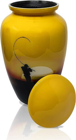 Urn Fishing Cremation Urn, Ashes Urn for Adult Human Ashes, Funeral Urn Large Size in Saudi Arabia