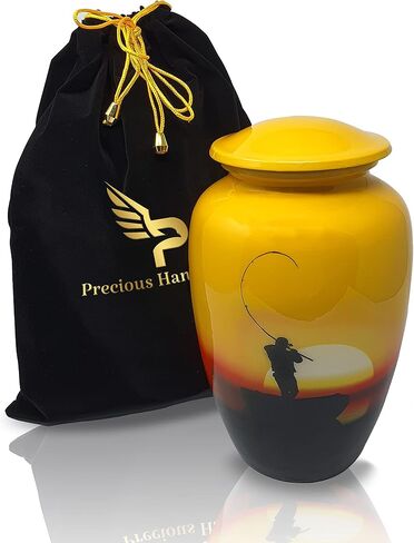 Urn Fishing Cremation Urn, Ashes Urn for Adult Human Ashes, Funeral Urn Large Size in Saudi Arabia