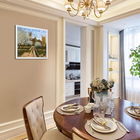 أشجار La Pastiche في بلوم من تصميم كلود مونيه مع لوحة زيتية بإطار ذهبي فيكتوري، مقاس 32 بوصة × 28 بوصة in Kuwait