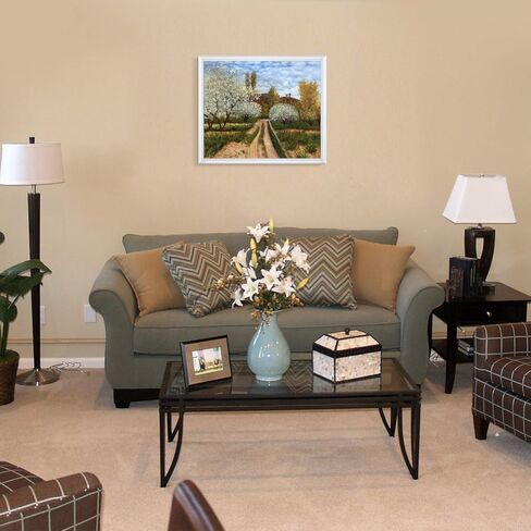 أشجار La Pastiche في بلوم من تصميم كلود مونيه مع لوحة زيتية بإطار ذهبي فيكتوري، مقاس 32 بوصة × 28 بوصة in Kuwait