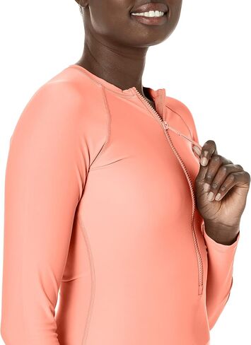 بدلة سباحة نسائية من Body Glove ذات قناة سموثي قياسية سادة وأكمام طويلة وسحاب أمامي قطعة واحدة in Saudi Arabia