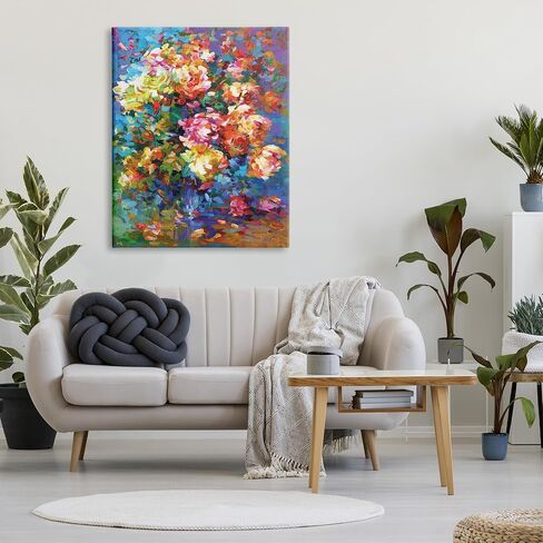 Stupell Industries Vibrant Flowers in a Vase Canvas Wall Art by Leon Devenice in Saudi Arabia