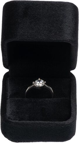Velvet Single Ring Box Case Holder for Engagement Proposal Birthday Wedding,Jewelry Ring Gift Box Jewelry Packaging Box (Light Ocean Blue) in Saudi Arabia