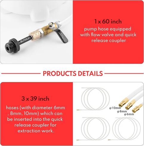 BILITOOLS 9L Pneumatic Oil Extractor Automotive Tool Vacuum Oil Fluid Changer Pump for Oil Change with Dipstick & Suction Hose in Saudi Arabia