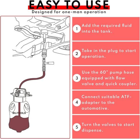 BILITOOLS 9L Pneumatic Oil Extractor Automotive Tool Vacuum Oil Fluid Changer Pump for Oil Change with Dipstick & Suction Hose in Saudi Arabia