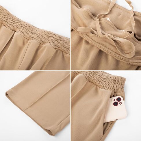 Hanna Nikole Plus Size Sweatpants for Women Drawstring Elastic Waist Casual Pants Wide Leg Lounge Pants with Pockets in Saudi Arabia