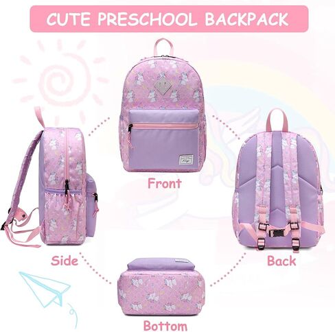 Kasqo Kids Backpack, Water Resistant Lightweight Preschool Toddler Bookbag with Chest Strap for Boys and Girls in Saudi Arabia