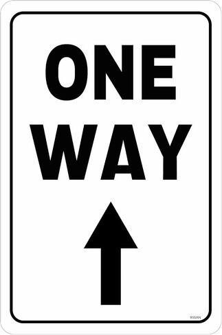 One Way Up Arrow Sign Notice Sign Safety 8X12 Metal Sign Road & Street Sign Outdoor Decor in Saudi Arabia