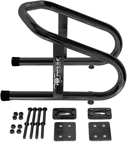 Pit Posse 11017BK (6.5" Inches Wide) - Motorcycle Universal Removable Wheel Chock - Black Color - 5 Year Warranty - 165mm - Easy-to-Install - Motorcycle Accessories in Saudi Arabia