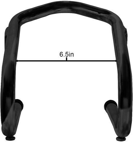 Pit Posse 11017BK (6.5" Inches Wide) - Motorcycle Universal Removable Wheel Chock - Black Color - 5 Year Warranty - 165mm - Easy-to-Install - Motorcycle Accessories in Saudi Arabia