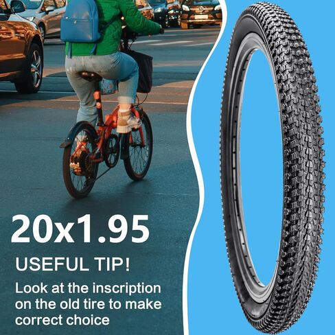 SIMEIQI Pair Bike Tires for Kids 12"/14"/16"/18"/20"x1.95" Compatible with 14"/16"/18"/20"x1.75"/1.95" Rim Replacement Bike Tires for Pavement Trail Hybrid Bicycles in Saudi Arabia