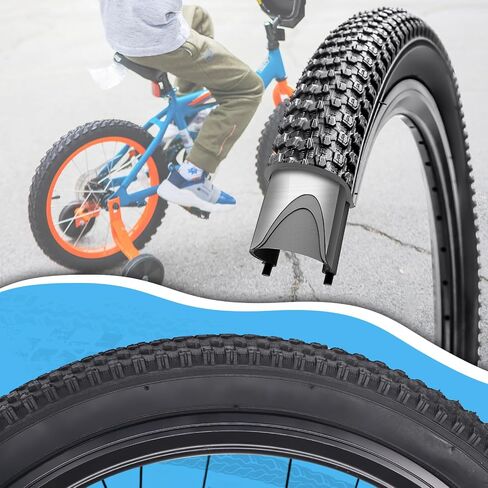 SIMEIQI Pair Bike Tires for Kids 12"/14"/16"/18"/20"x1.95" Compatible with 14"/16"/18"/20"x1.75"/1.95" Rim Replacement Bike Tires for Pavement Trail Hybrid Bicycles in Saudi Arabia