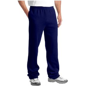 Differenttouch Men's Heavy Duty Elastic Waist Fleece Sweatpants