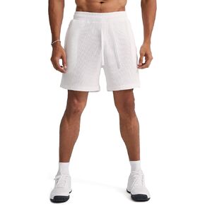 Ouber Men's Waffle Athletic Shorts Sweat Gym Short for Men Workout Short Sporty Casual Shorts