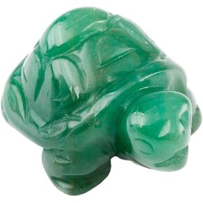 Rockcloud Healing Crystal Guardian Turtle Tortoise Pocket Stone Figurines Carved Gemstone Crafts 1.5''