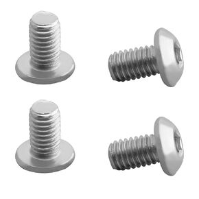 MroMax 100Pcs M3 x 6mm Button Head Socket Cap Screws, 304 Stainless Steel 18-8, Metric Fully Machine Thread, Allen Socket Drive, Replacement Screws for Furniture DIY