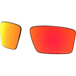 Oakley Cables Rectangular Replacement Sunglass Lenses, Prizm Ruby, 63 mm