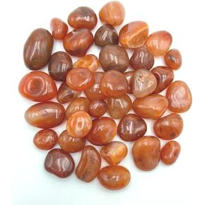 GEMSCITE Selenite 1 LB Tumbled Stones and Crystals Bulk Natural Crystal Kit for Reiki Healing Crystal Polished, Tumble Stones, Chakra Balancing, Good Luck, Reiki Gift, Home Décor