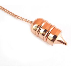 Pointed Designer Copper Metal Egyptian Family Member Dionysus Meditation Openable Pendulum for Reiki, Divination & Chakra Balancing.
