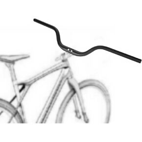 Bike Riser Handlebar 31.8mm, Length 690mm, Universal Bicycle Handle Bars for MTB Gravel Bikes Touring Bikes, Aluminium Alloy, Silver