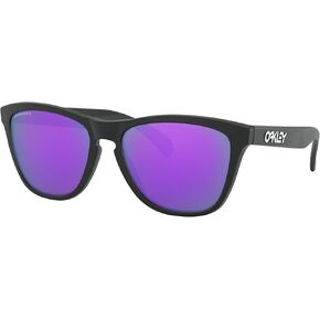 Oakley Frogskins Sunglasses Matte Black with Prizm Violet Lens + Sticker