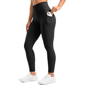Super High Waisted Workout Leggings for Women with Pockets 25"/28" Buttery Soft Tummy Control Athletic Gym Yoga Pants