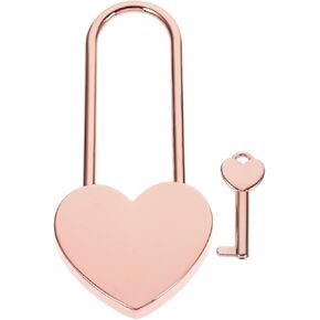 Heart Padlock Small Locks with Keys, Heart Shaped Lock Small Suitcase Locks Luggage Padlocks Locker Lock Metal Keyed Padlock for Jewelry Box Handbag, Golden Locker Decor