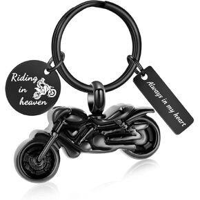 zeqingjw Motorcycle Cremation Urn Keychain for Ashes for Men's Motor Ashes Keepsake Urn Keychain Cremation Jewelry