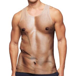 RAISEVERN Men's Tank Tops Summer Sleeveless Tee Cool Workout T-Shirts Beach Athletic Undershirts