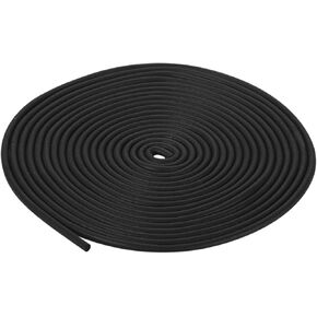 7mm x 8meters(DXL) Foam Rubber Weather Seal Strip - 1Pack - Good for DIY Furniture - Round EPDM Foam Rubber Weather Stripping - Black