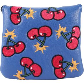 Golf Cherry Bombs Mallet Putter Cover Magnetic Golf Putter Headcover