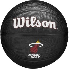 Wilson NBA Team Tribute Mini Miami Heat Basketball Black Size 3