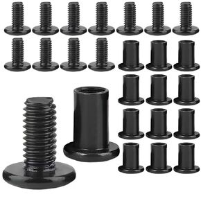 M6x60mm Socket Cap Bolts, Black Furniture Connector Screws, Hexagon Socket Cap Bolts for Bed Crib, Closet, Cabinet(12Pcs)