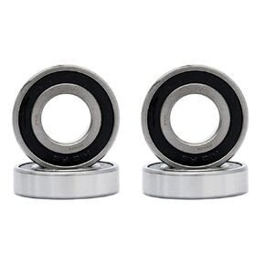 FKG R10-2RS 5/8"x1-3/8"x11/32" Deep Groove Ball Bearing Double Rubber Seal Bearings Pre-Lubricated, Set of 4