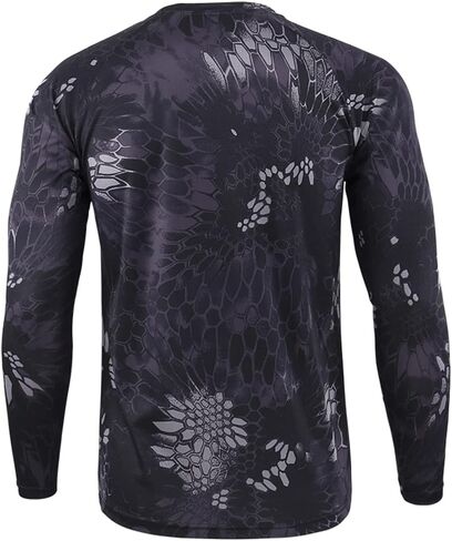 Men's Camouflage Hunting Shirt Long Sleeve Quick Dry Outdoor Clothing Camouflage Printed Sportswear in Saudi Arabia