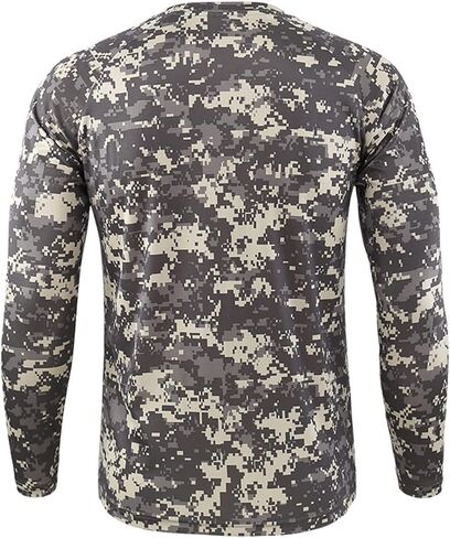 Men's Camouflage Hunting Shirt Long Sleeve Quick Dry Outdoor Clothing Camouflage Printed Sportswear in Saudi Arabia