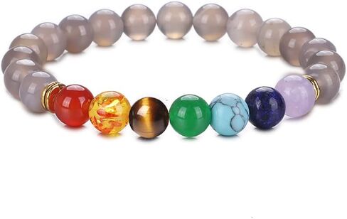 KSQS Chakra Bracelets for Women, Yoga Healing Gemstone Bracelet for Anxiety, Crystal Meditation Energy Balancing Bracelets in Saudi Arabia